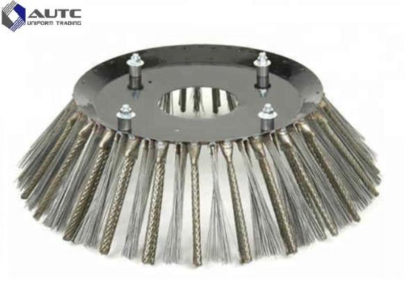 Steel Sweeper Broom Brushes Rotary Roller Customized Thickness Wear Resistant