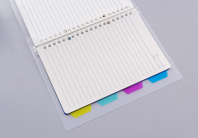 Office and Student A5/B5 40 Sheets Plastic Cover Note Book with Transparent Cover