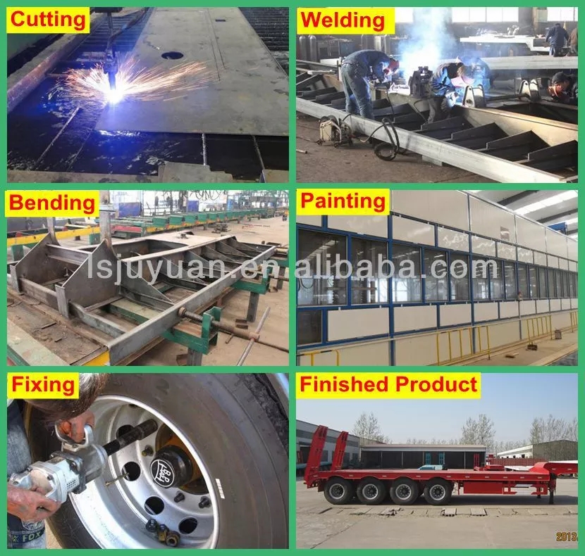 2020 3 Axle Container 40ft Truck Trailer Chasis Skeleton Semi Trailer with Steel Q235