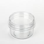 50ml Empty Plastic Jars With Lids , Transparent Plastic Beauty Containers
