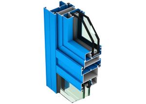 Quality Customized Anti Oxidation Aluminium Window Profiles 8um - 10um Film Thickness wholesale