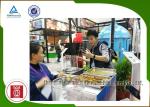 Glass Commercial Barbecue Grills Stainless Steel Smokeless Kebab Vertical