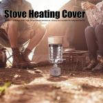 Stainless Steel Camping Heating Stove Cover, Camping Mini Heater Warming Stove