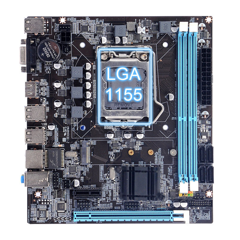 16GB H61 Mainboard Support LGA1155 I3 I5 I7 Processors M-Itx Desktop Motherboard