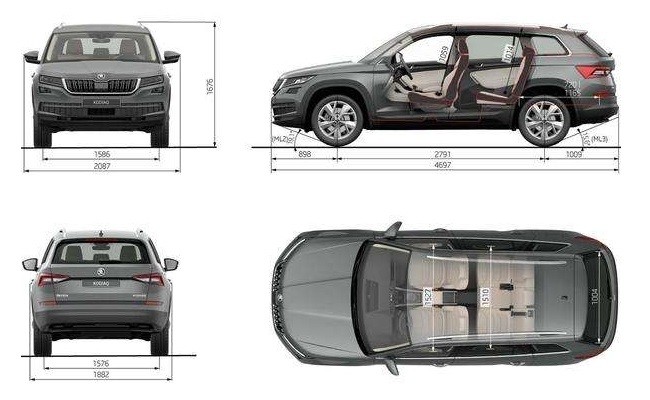 Volkswagen Tiguan OEM Style Vehicle Running Boards for Skoda New Kodiaq 2017