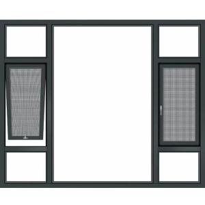 Quality Fluorocarbon Spray Aluminum Top Hung Window Soundproof Insulation wholesale