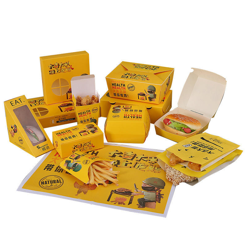 ODM Disposable Kraft Fast Food Paper Box Cup Bowl for takeaway