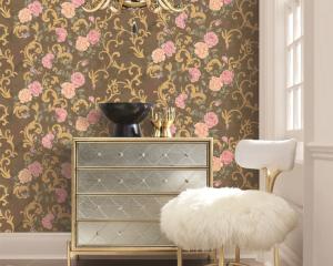 Quality Strippable Home Decoration Wallcovering PVC Wallpaper Wholesale Price Beautiful Flower wholesale