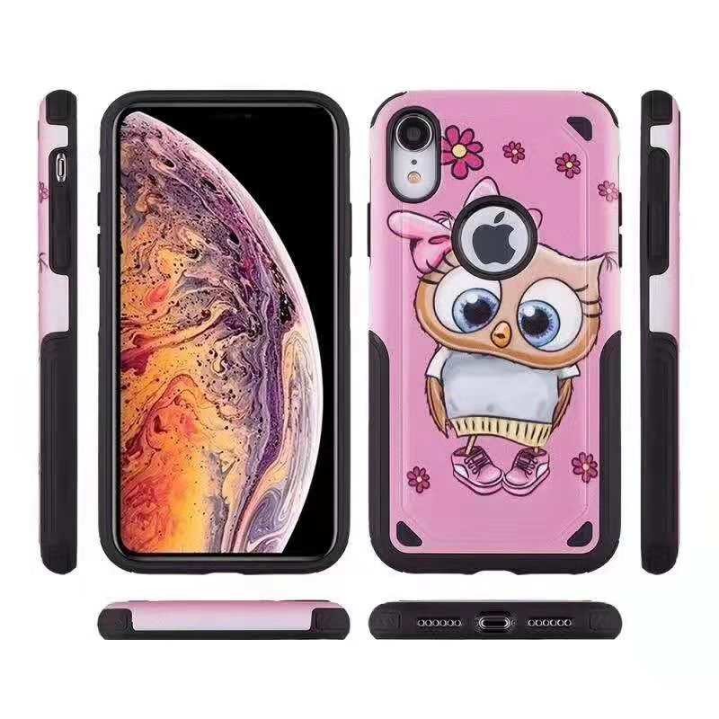 Can Custom Colorful Paiting 2 in 1 PC TPU Armor Case Back Cover for Samsung J2 Prime G530 ON7 J8 2018 NOTE9 S8 PLUS S8