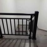 Balcony Tinted Black Aluminum Handrail Profile U Channel Clamp Glass Railing