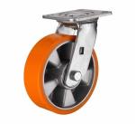 Unite brand 4-8 inch Swivel aluminium core PU wheel for heavy duty caster with