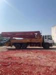 Orange 37m Heavy Equipment Concrete Boom Pump Truck with 43000kgs Capacity in