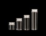 30mm Top Rated Clear Glass Jars Bottles with Aluminiu lid, Glass Bottles for
