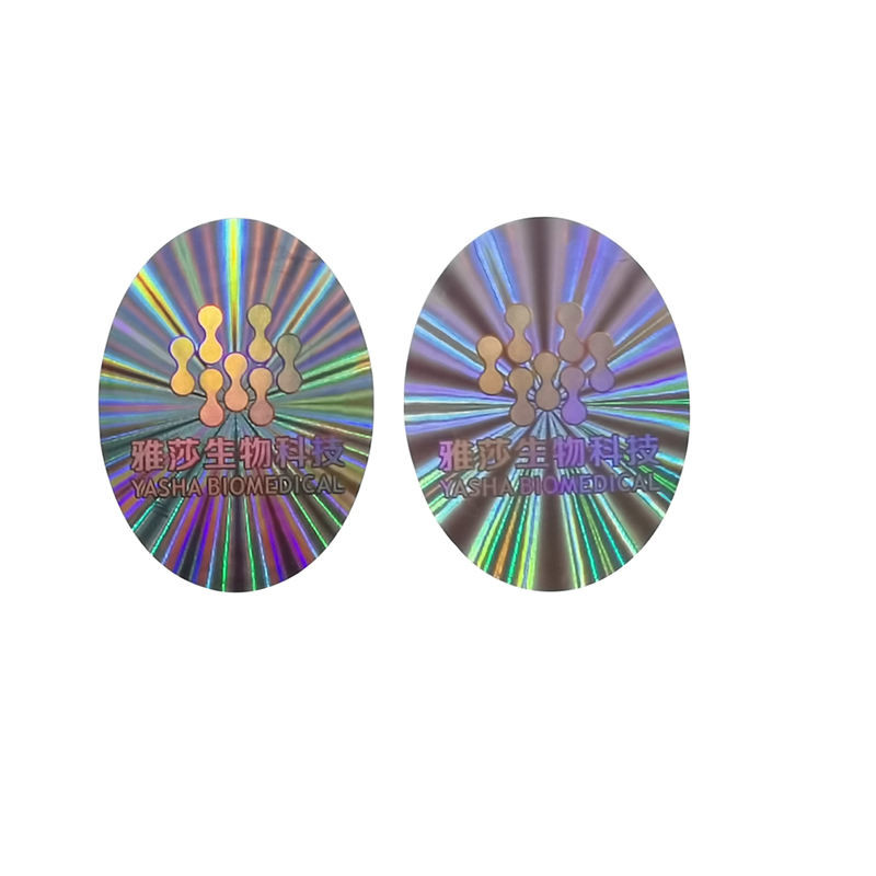 Anti Counterfeiting Holographic Security Stickers HX Custom Adhesive Labels ROHS