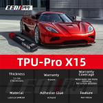 TPU Films Transparent PPF Pro X15 Car Body Protect High Glossy Hydrophobicity