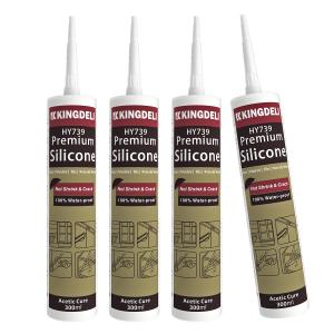 Quality Acetic Adhesives RTV Glue Waterproof Transparent GP Silicone Sealant For Glass wholesale