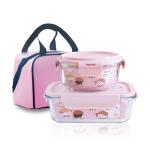 Microwavable 950ml Borosilicate Glass Food Container