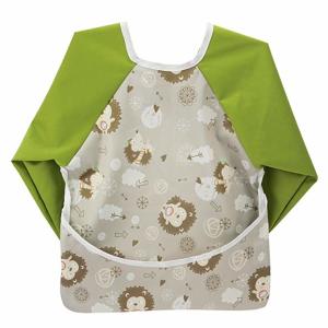 Quality 6-24 Months Baby Teething Bibs , Wipe Clean Long Sleeved Bib With Pocket wholesale