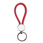 Sublimation Metal Keychain With Woven Rope Blank Bag Pendant Keyring