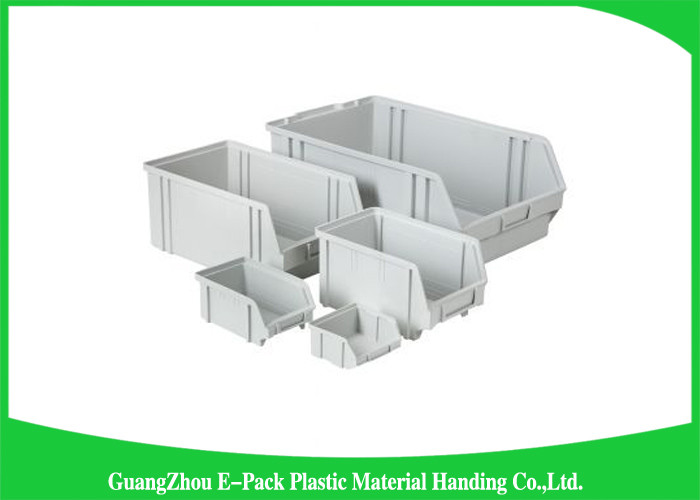 Industrial Plastic Storage Boxes , Stackable Recycled Commercial Storage Bins