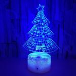 Christmas day tree child gift 3D night light colorful LED visual atmosphere