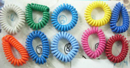 Top quality China export to Europe USA plastic strong colorful wrist coil chain