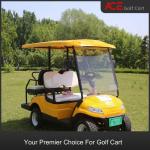 Luxury 4kw Lifted 4 Seats Hunting Electric Golf Cart Yellow Color
