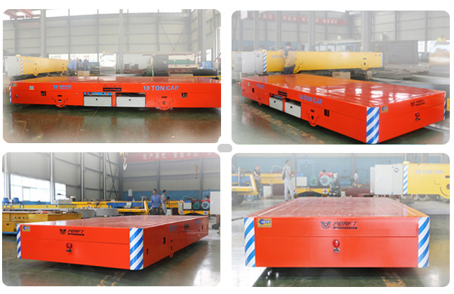 Motor Transfer Vehicle Cement Floor use Foundry Plant Trackless Handling Cart  