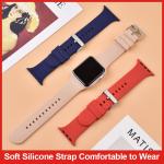 Custom 40 44mm Popular Silicone Strap Band Sports Style For Apple Watch