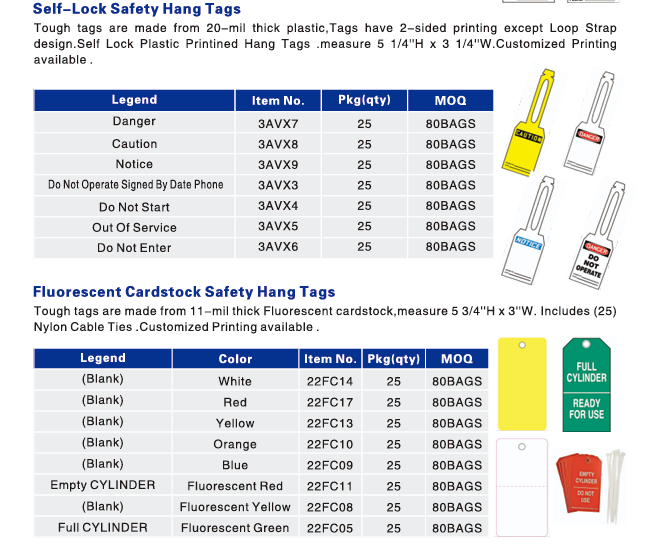 Customize Film Plastic Safety Tag Can Write Waterproof Vinyl Hang Tags