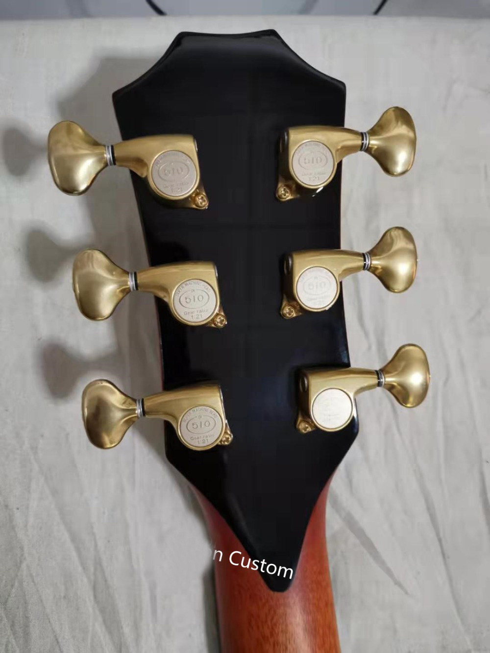 41" Custom Shop Tobacco Burst AAAA All Solid Handmade Gotoh tuner Peg Abalone Cutaway 914F Acoustic Guitar