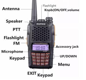 Quality 5W Outdoor Professional Dual Band Two Way Radio wholesale