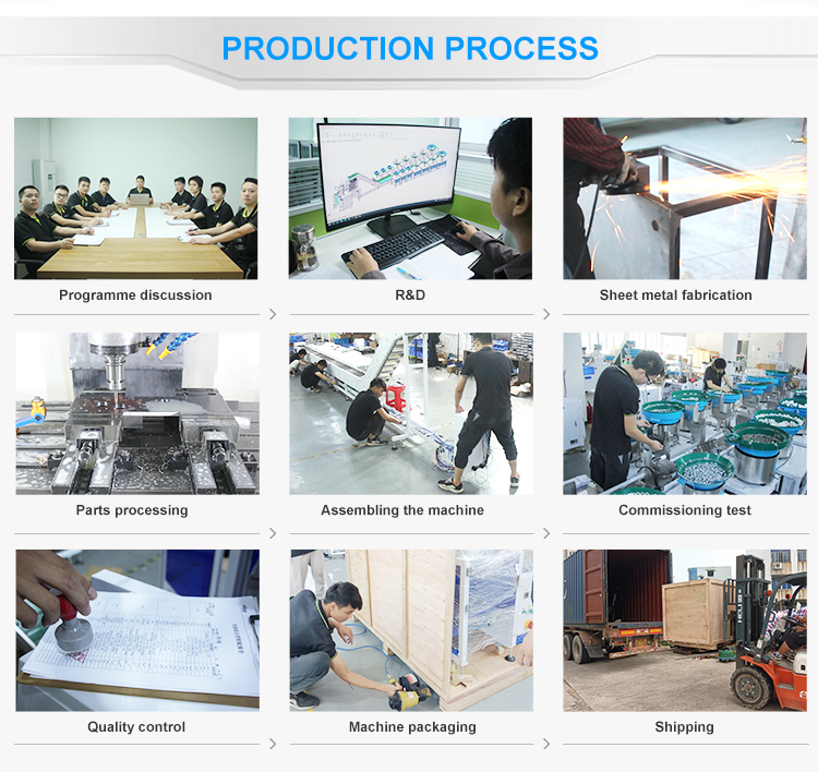 Automatic Equipment 16 Drums Hardware Parts Fastener Nut Bolt Automatic Packing Machine
