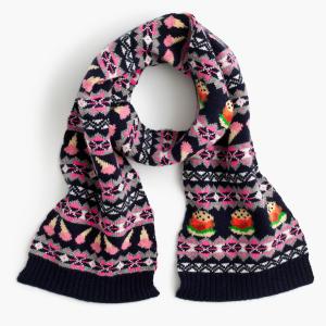 Quality Wool / Nylon / Viscose Knitted Hat Scarf Gloves With Fair Isle Jacquard Pattern wholesale