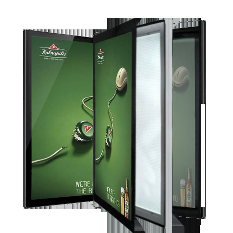 LED Acrylic Cinema Animated Light Box Single Sided Advertising Magnetic Type