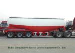 Tri Axle Steel Tank Semi Trailer For Dry Bulk Cement Delivery 80Ton 65000L
