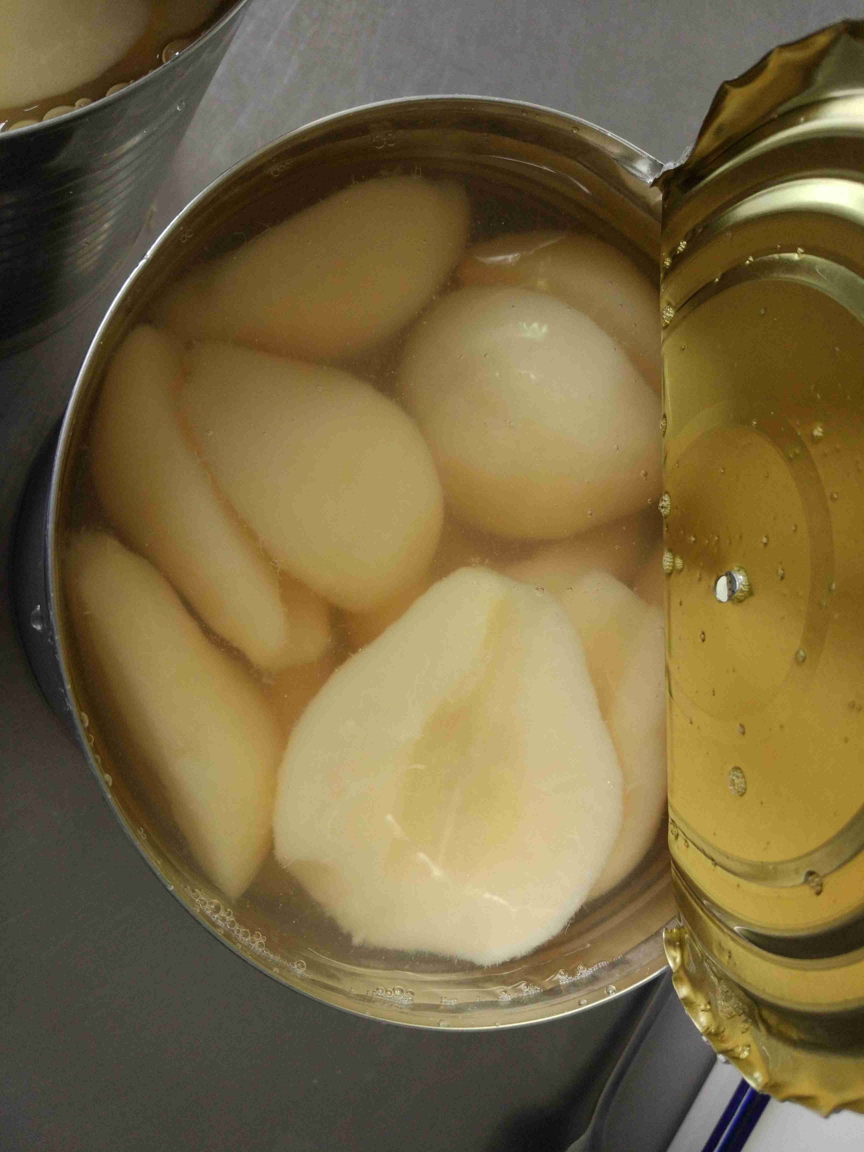 Yellow Color Fruit Canned Pears Halves In Light Syrup 14-17% Brix