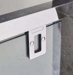 Square Sliding Shower Cubicle Polished Bathroom Glass Cubicle