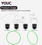 Green OM Nylon Oil Ring Gasket Hydraulic Cylinder Oil O Ring Seals For Machinery