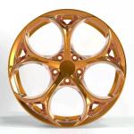 Customized forged wheels with Brushed rose gold suitable for Afa Romeo Giulia