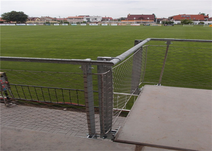 Strong High Tensile Soft 1.6mm Stainless Steel Wire Rope Mesh To Handrails Balustrade