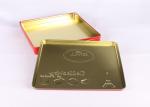 Food Grade Square Metal Chocolate Tin Cans Full Color Printed 215 x 215 x 45 MM