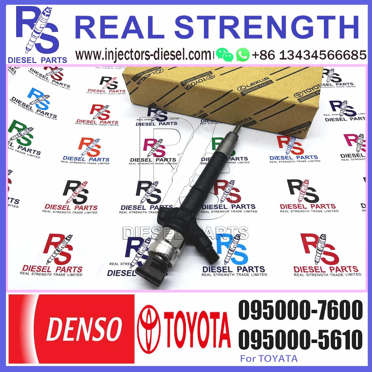 injector nozzle 23670-0R160 095000-7600 injector for Toyota 2AD-FTV Avensis common rail injector 23670-0R160 095000-7600
