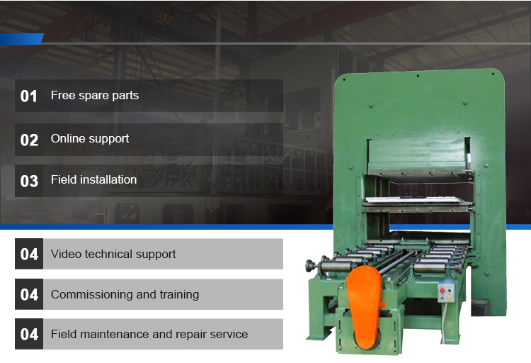 Consistent Conveyor Belt Vulcanization with 45kW Rubber Sheeting Vulcanizing Press