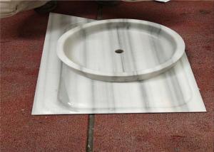 Quality Precut Natural Stone Sink Pedestal Shape Marmala White Marble Material wholesale