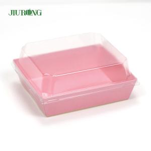 Quality F Flute Biodegradable Paper Container 140mm Length For Fast Food Shop wholesale