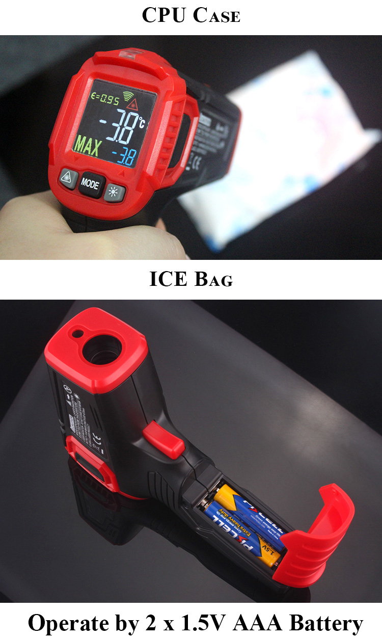 145x92x45mm Infrared Thermometer Digital Temperature Gun