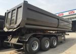 Heavy Equipment Semi Trailer Storage Boxes , Hydraulic Semi Flatbed Trailers