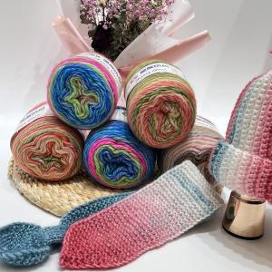 Quality 10% Wool 35% Cotton 55% Acrylic Yarn 1/2.3NM For Sweater Scarf Hat Hand Knitting wholesale
