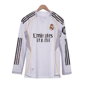 Quality Real Madrid 2025-2026 Season Player Version Long Sleeved Home Football Player Jerseys Glorious Heritage wholesale